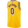 NBA Los Angeles Lakers Trikot Russell Westbrook 0 Nike 2022-23 Icon Edition Gold Swingman - Herren